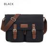 Fashion 16A Washing Canvas Shoulder Bag Retro Casual Messenger Bag Student Rucksack Crossbody Handbags for Men and Female Valentine's Day Gift