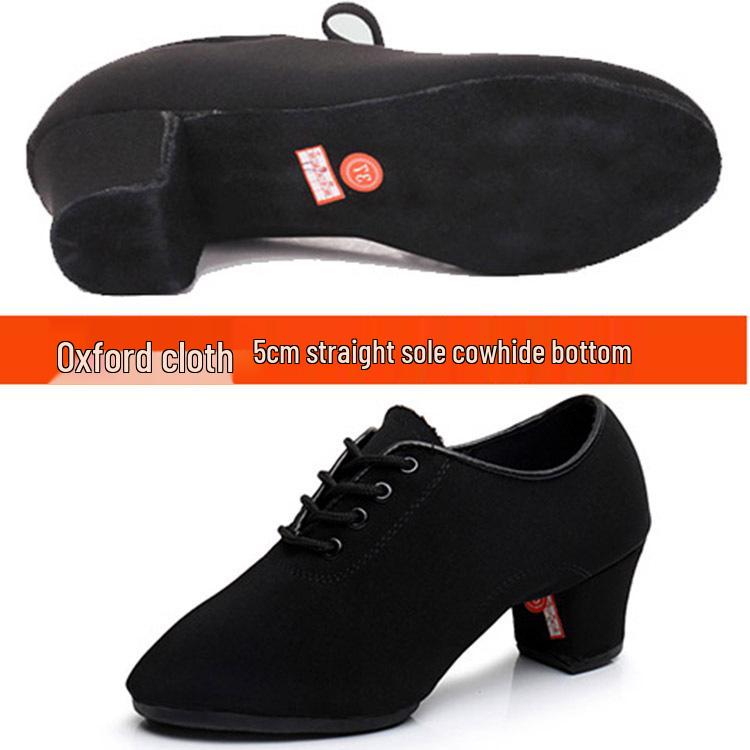Women's Latin Square Dance & Practice Shoes - Oxford Cloth