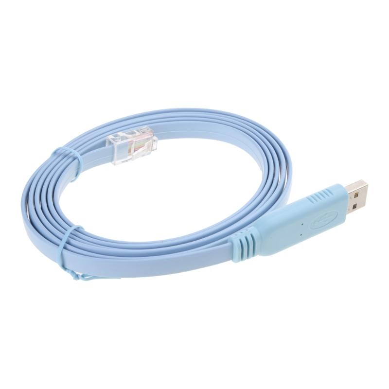 Router Console Cable USB to RJ45 Console Cable for H3C Router Rollover Console Wire Faster Data Transmission Cord