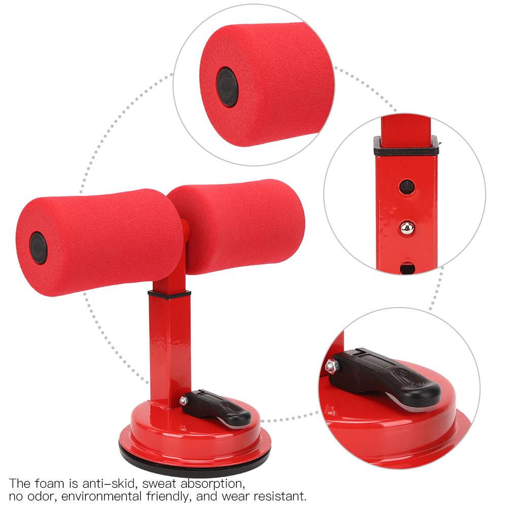 Crunches Assistant Sit Up Aid Waist Fat Reduction Household Abdominal Fitness Equipment(Red )