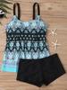 Женский комплект танкини 2025 года, большой купальник большого размера, две части, купальный костюм, летняя пляжная одежда, женский купальный костюм 3xxxl