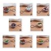 Porcelain Delicious Food Bag Pendant Noodle Keychain Simulation Food Bowl Keyrings Food Key Chains
