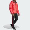 Adidas 600 Fill Удобная двусторонняя повседневная спортивная куртка-пуховик с капюшоном и длинными рукавами для мужчин, ярко-красная, черная IA8522