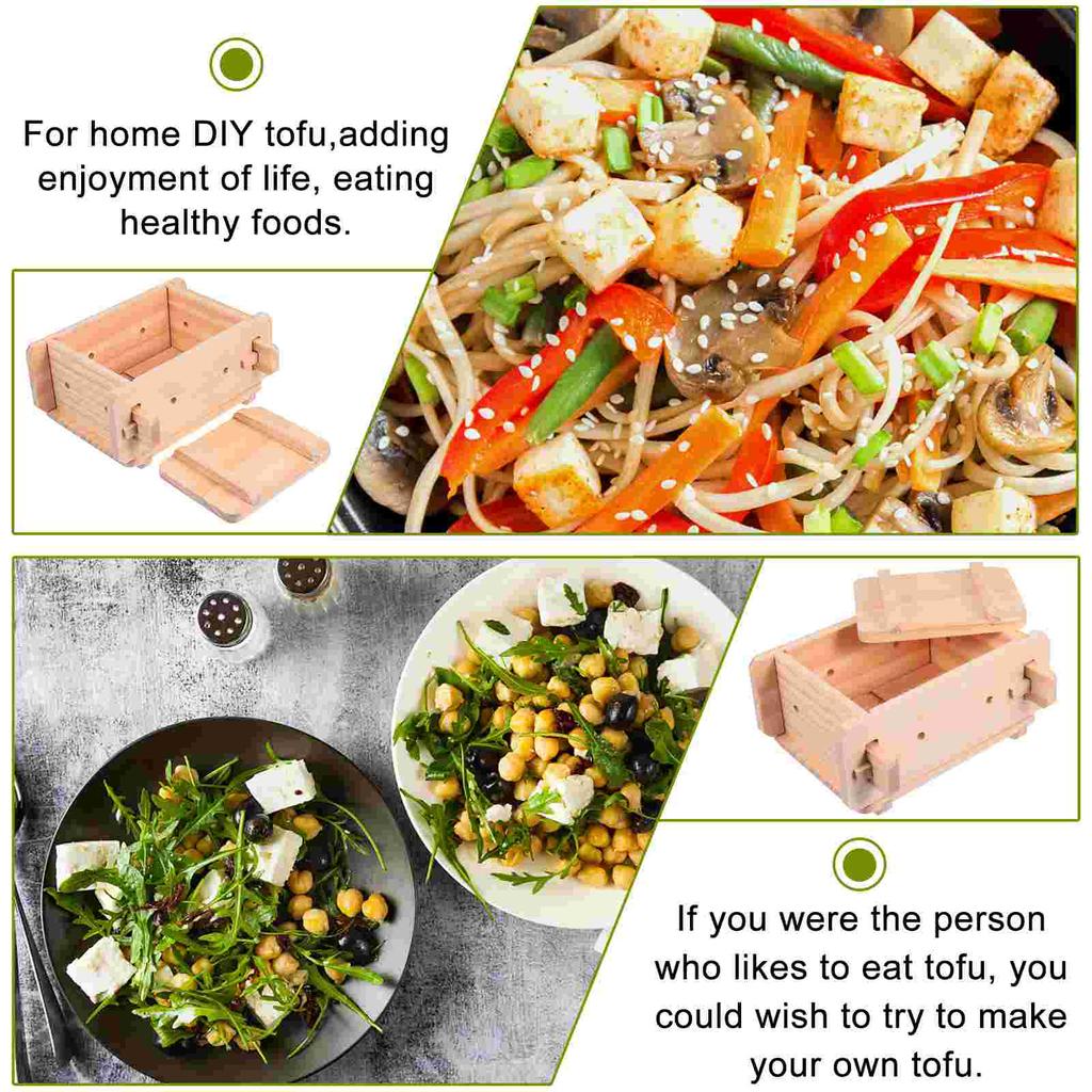 Ручная сыроварка DIY Инструмент для приготовления тофу Пресс-форма Супер Твердый соевый творог Дерево Деревянный