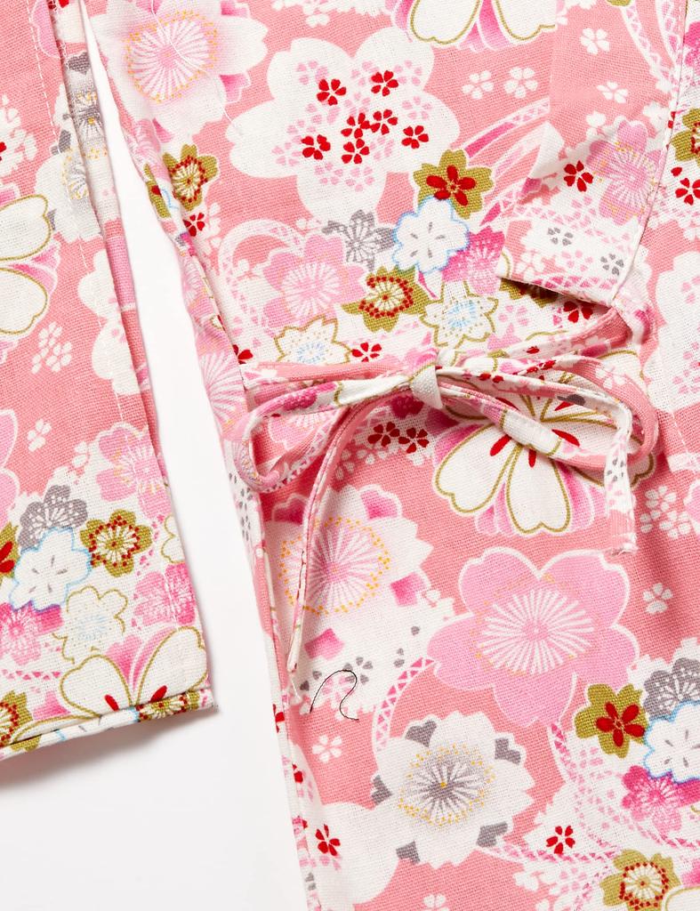 One Piece Yukata Girls Kimono Summer Traditional Japanese Costume Outfit Cosplay Photography Prop Obi 120cm [Misia Luxury] Children's