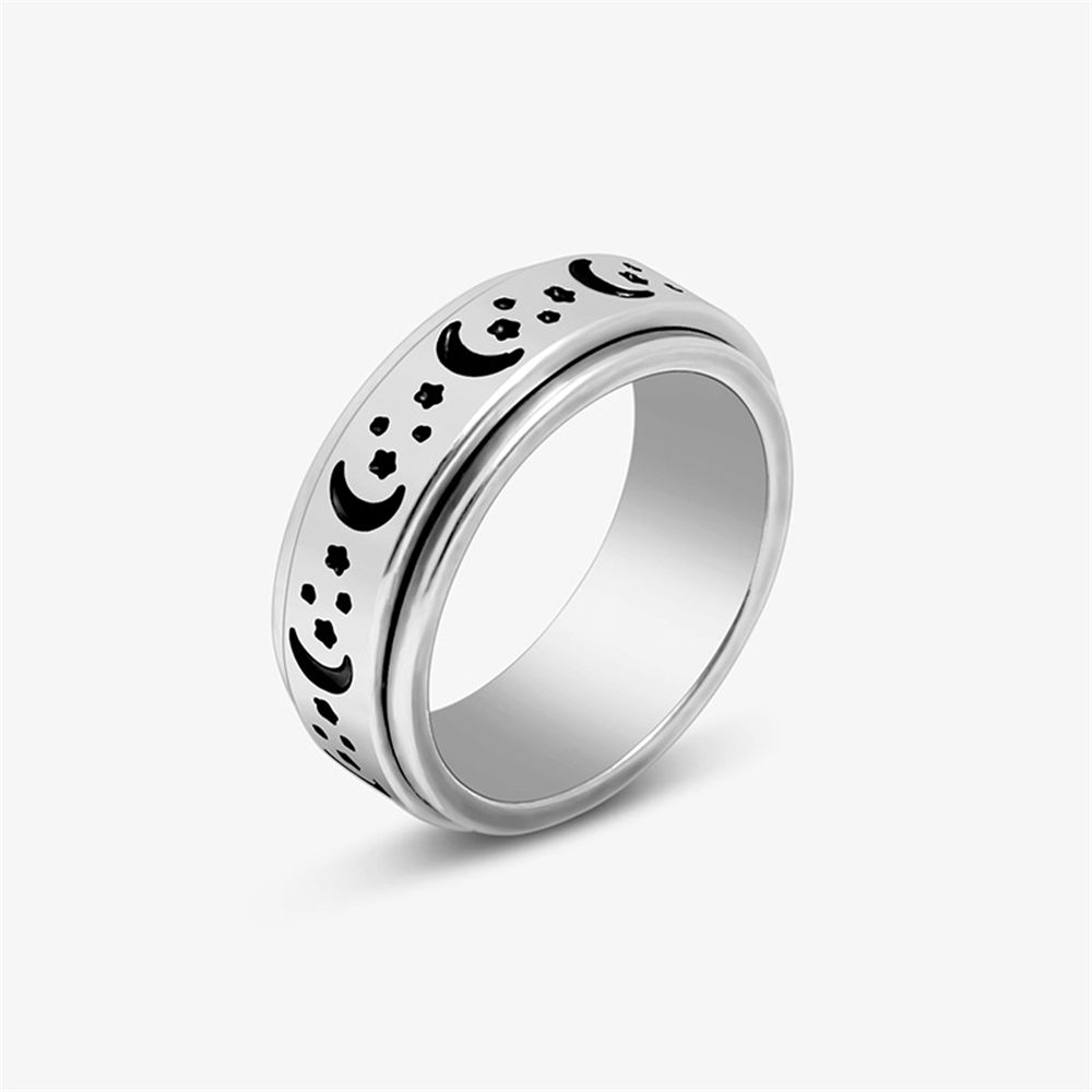 Антистрессовый байкерский спиннер из нержавеющей стали, вращающиеся тревожные кольца в стиле панк, кольца для спиннеров