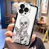 Ужасный Кот-Череп Прозрачный Чехол Для Телефона Для Infinix TECNO POVA 2 4 3 5 SMART 6 7 8 NOTE 10 11 12 30 30I 40 50 CAMON 19 20 Чехол
