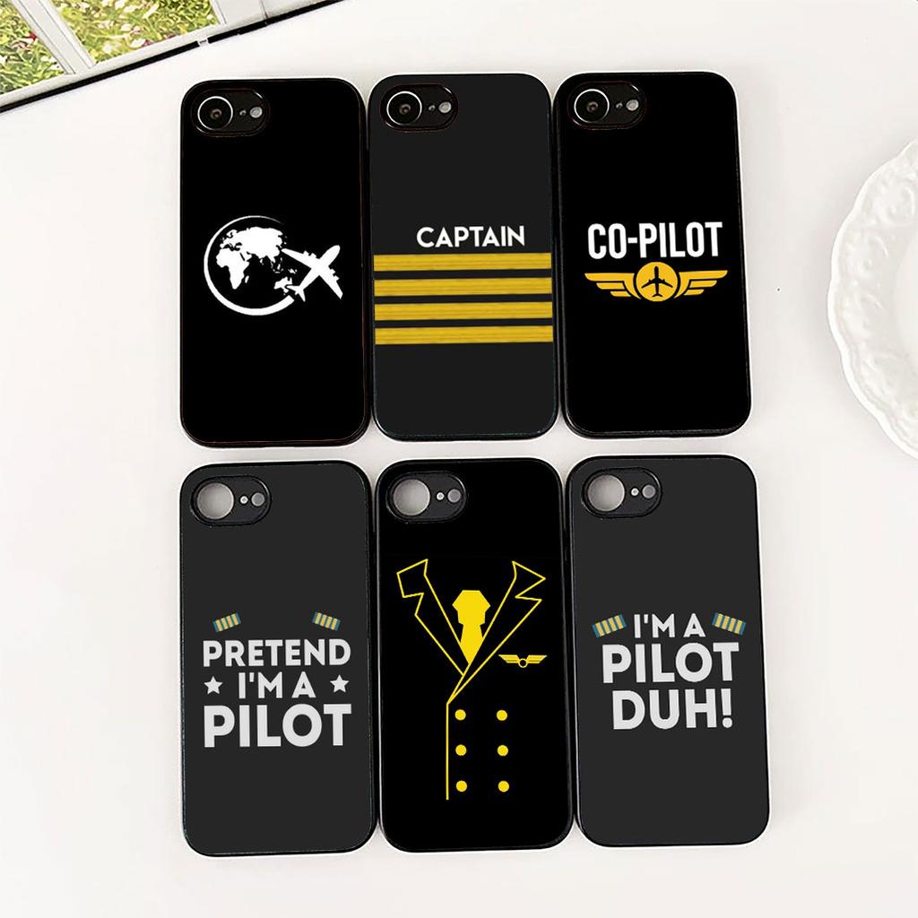 Cover for OPPO A80 A18 A16 A40 A17 A15 A38 A78 A79 A54 A57 A12 A60 5G 4G Phone Case Aircraft Travel Airplane Pilot Epaulette