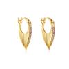 Fine Jewelry 925 Sterling Silver Hoop Earring for Women 925 Silver Niche Design Geometric Huggies Earring Jewelry