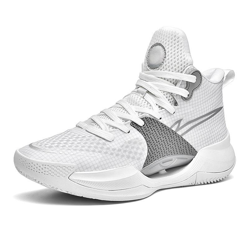 Foreign Trade New Ultra-light Actual Basketball Shoes Breathable High-top Wear-resistant Men's Sports Shoes Basketball Shoes for Men and Women