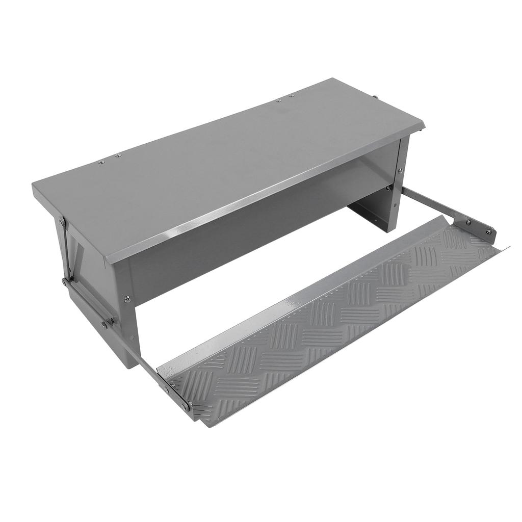 Автоматическая кормушка для кур из стали большой емкости, водостойкая, кормушка для птиц, дозатор еды с крышкой