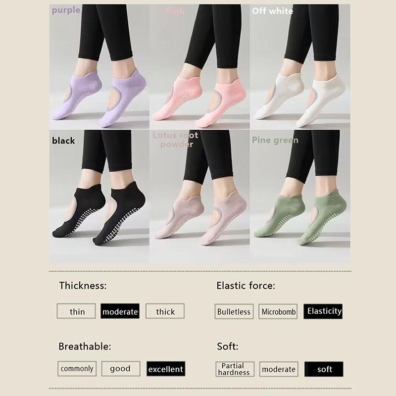 2023 New Yoga Socks Women Professional Non-Slip Pilates Sports Non-Slip Socks Summer Thin Backless Floor Socks