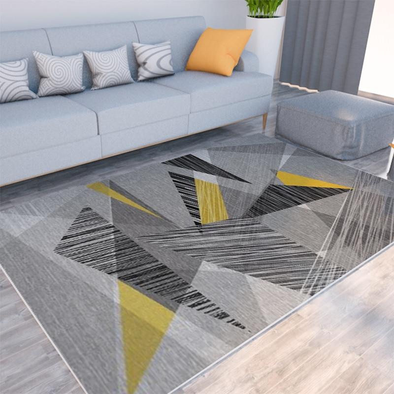 Коврик для гостиной, моющийся, современная печать, геометрический напольный ковер, ковер для гостиной, коврик для спальни