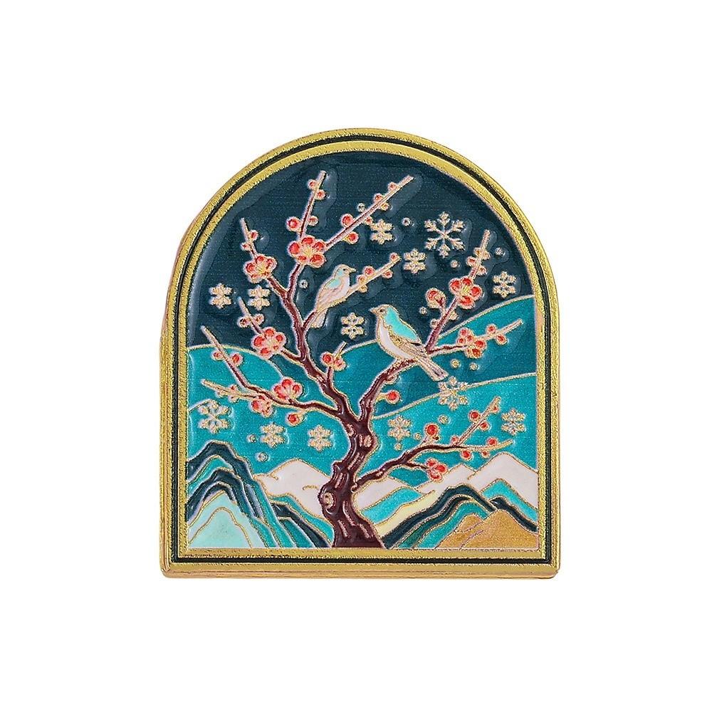 Chinese Floral Page Marker Clip Zinc Alloy Metal Book Clip Book Page Holder Clip Book Lovers