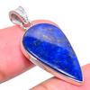 Подарочный кулон из натурального стерлингового серебра 925 пробы с лазуритом, 1,58 дюйма, e8n21