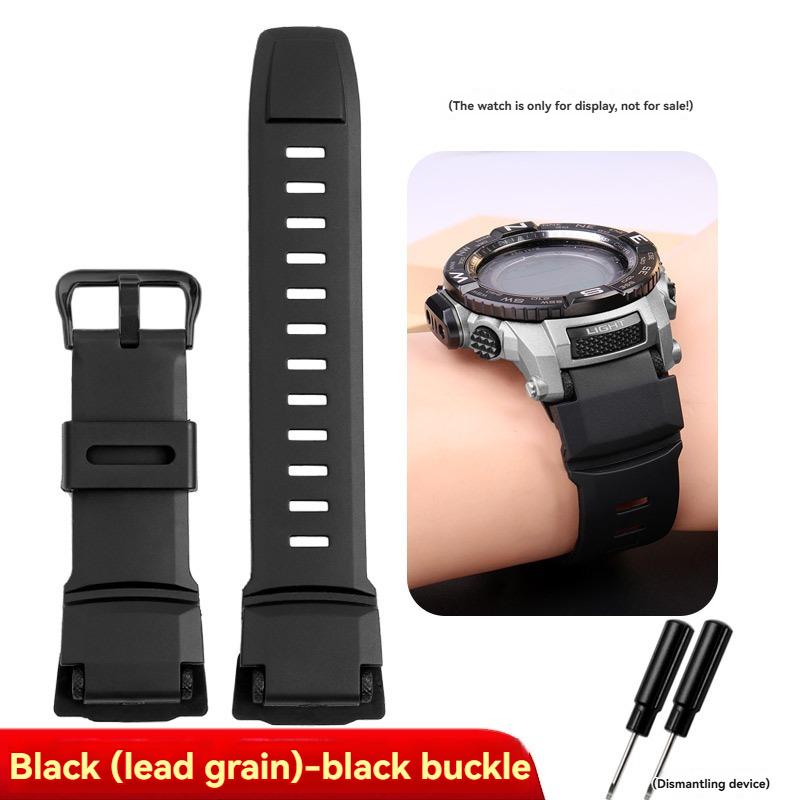 Для Casio PROTREK PRG-260/270/550/250 Силиконовый ремешок для часов PRW-3500/2500/5100 Специальный интерфейс резиновый ремешок Черный мужской Браслет
