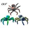 Novelty Gift for Kids Adults 3D Printed Spider Fidget Toy with Eyes, Large Articulated Figurine Unique Gothic Style Decor Flexible Joints, Halloween