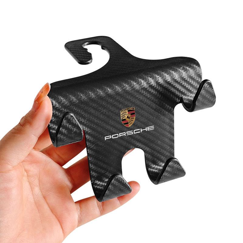 Крючок на подголовник автомобильного сиденья Универсальный держатель для телефона Органайзер на спинку сиденья Для Porsche Boxster Cayenne Panamera Macan Cayman 911 918 996 917 991