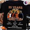РАСПРОДАЖА Led Zeppelin 55 Лет 1968-2023 Спасибо за воспоминания Футболка S-4xl Унисекс Футболка
