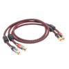 1 Pair RCA Audio Cable 2 RCA To 2 RCA Interconnect Cables HIFI Stereo 4N OFC Male To Male For Amplifier DAC TV Car Audio