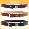 Leather Womens Pu Stone Pattern Belt With Alloy Buckle For Casual Wear Office
