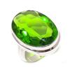 Перидот Драгоценный камень Ручная работа 925 Стерлинговое серебро Ювелирное кольцо Размер 6 o9c93