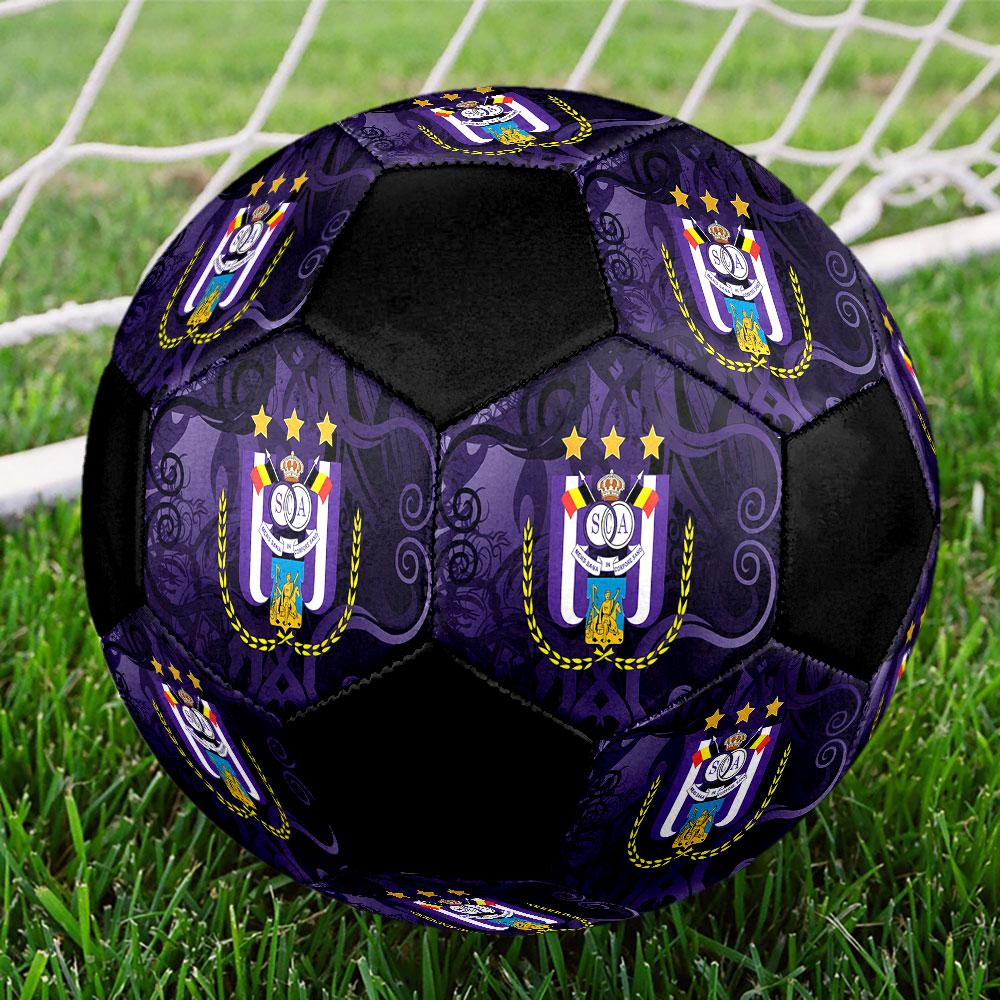 1pc Royal Sporting Club Anderlecht Soccer Ball Size 5 Indoor Soccer Ball Fashion Colorful Backyard Game - Great For Sports Fans Gift HE51