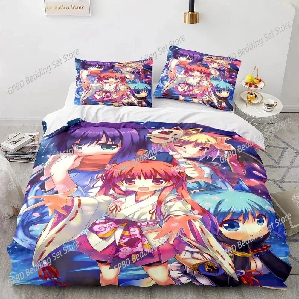 3D Printed Kawaii Girl Bedding Set 3D Printed Suitable for Bedroom Duvet Cover Set With Pillowcases Kids Home Textile