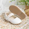 Модные белые детские туфли для девочек из искусственной кожи, туфли для принцессы на свадьбу, школьные туфли на низком каблуке, балетки для маленьких и больших детей