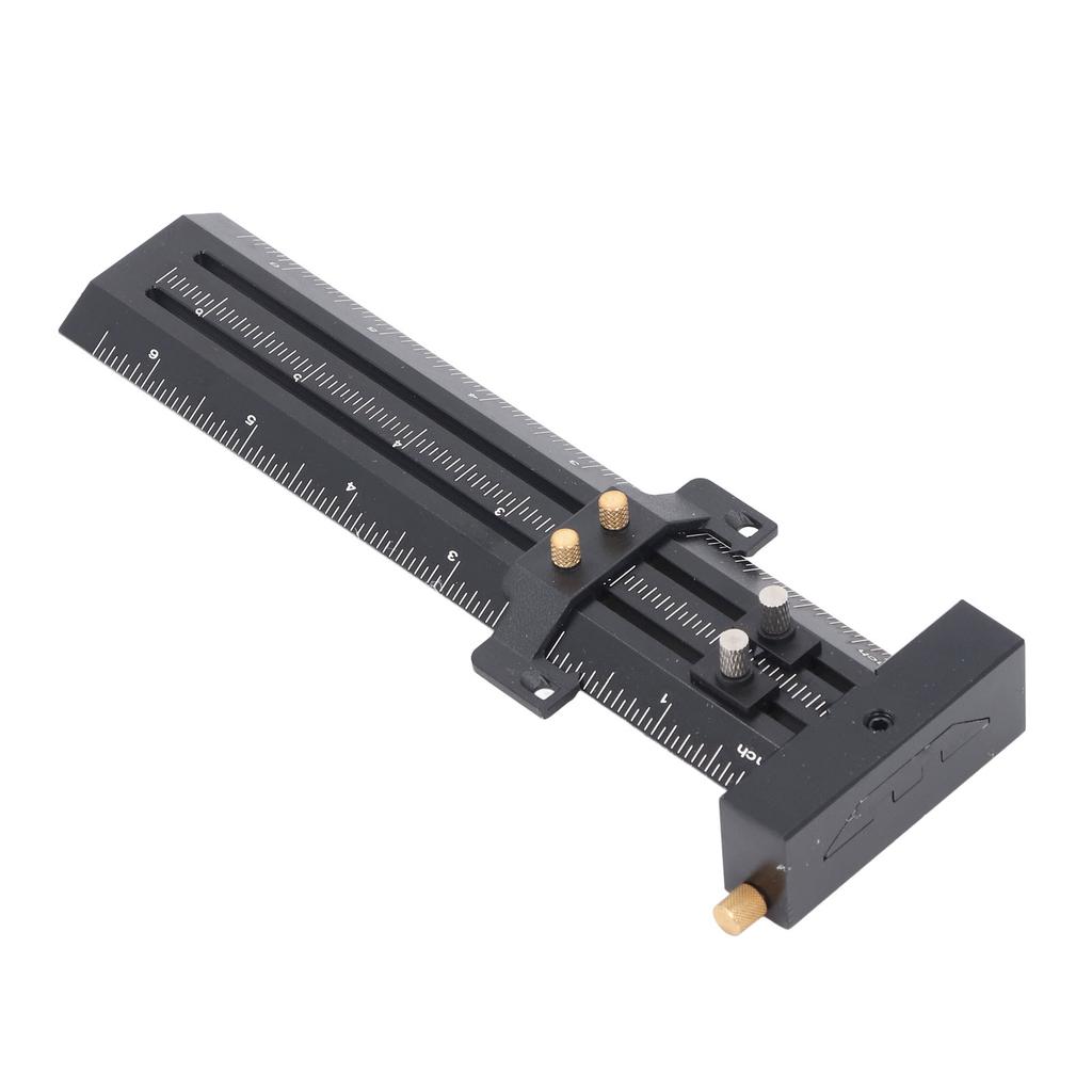 Т-образный разметочный инструмент со стальной иглой, двойная разметочная линейка, деревообрабатывающий скользящий измерительный инструмент