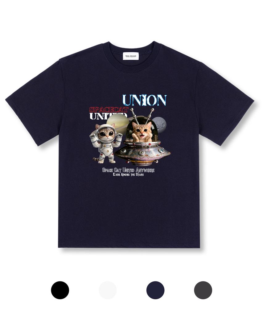 UNION GARMENTS Cat Universe Oversized Short Sleeve T-Shirt 4 Colors