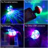 Crystal Disco Ball Lights Portable Universal D6 Mini Car Accessories Usb Disco Lamps Multifunctional Durable Led Dj Light