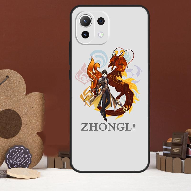 Чехол Zhongli Genshin Impact для Xiaomi 14 15 Ultra 15T 14T 13T 17 Pro Max POCO X7 Pro X5 X6 F5 F6 F7 F8 Ultra