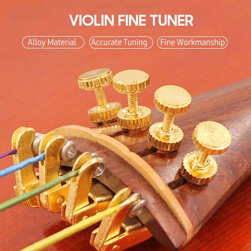4 шт. машинки для точной настройки скрипки для скрипки 4/4 3/4, сплав, регулятор струн, антикоррозийные детали для скрипки