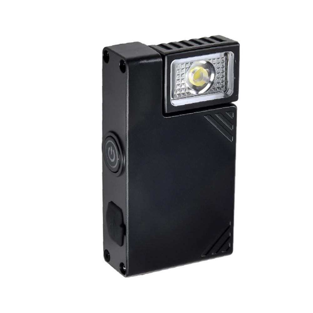 High Brightness Mini Flashlight Waterproof USB Rechargeable Hanging Work Light Magnetic Adsorption Ajustable-angle