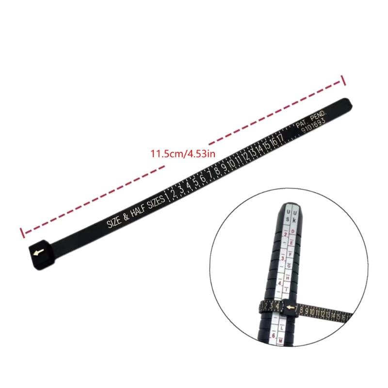 3/4/6/7Pcs Jewellery Tool Rings Size Mandrel Stick Finger Gauge Rings Sizer Measuring Jewelry Tool Set Rings Jewellery