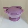 PP Material Baby Tableware Set: Non-Spill Suction Bowl with Temperature-Sensitive Spoon