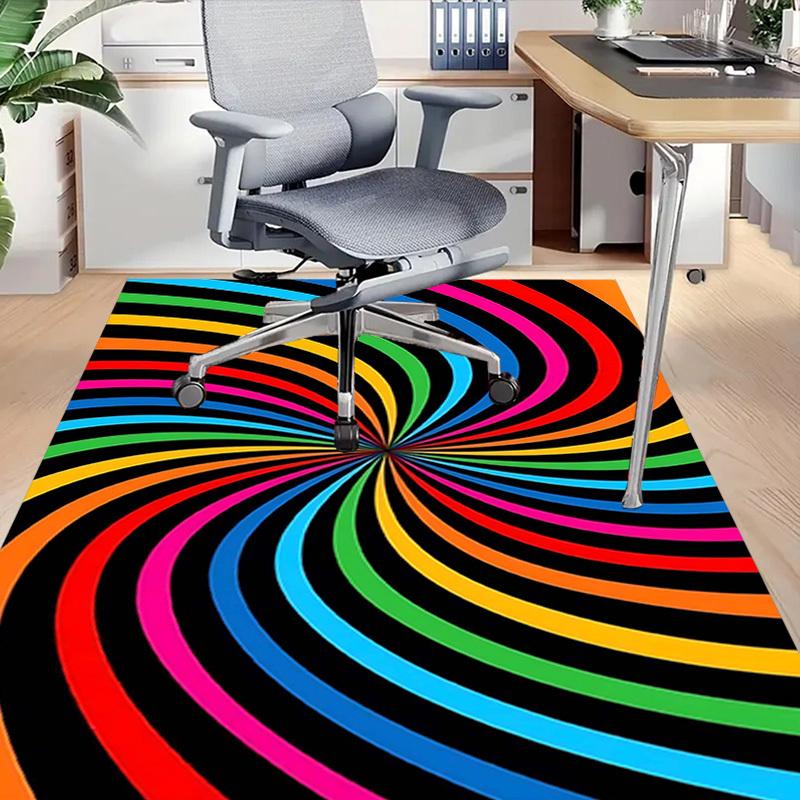 1PC Colorful Swirl Extra Large Non Slip Floor carpet, Office, family, bedroom, Studio Large Area Rug Indoor Rugs, , Vibrant Colors