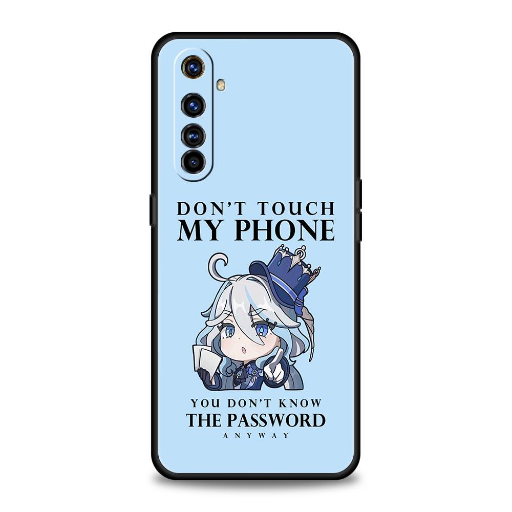 Чехол Genshin Impact Милая Фурна для Realme 12 11 10 9 8 5G 7 6 GT5 GT3 GT2 Pro Plus C21 C11 C25 C35 GT Neo 2 3 3T 5