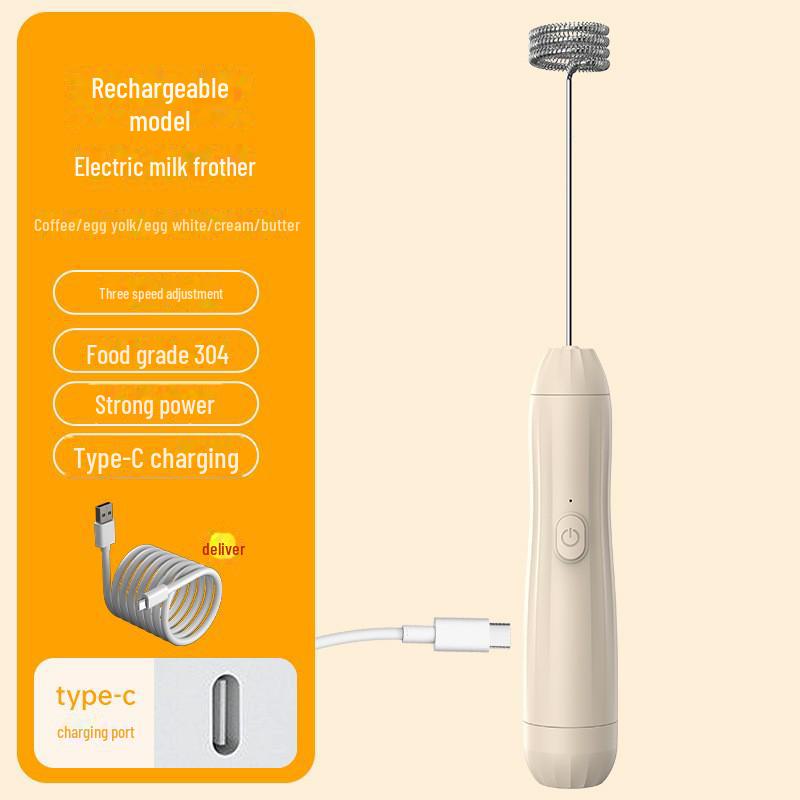Беспроводной многофункциональный мини-вспениватель молока и яиц