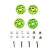 RIZES Mini 4WD Подшипниковый ролик Легковесные полностью алюминиевые детали ЧПУ 19 мм Спицевое кольцо Мотор Трасса Дресс Ап Апгрейд 4 штуки Зеленый