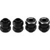 INJORA Black Stainless Steel Wheel Hex Hub +5mm Extenders for Axial SCX24 Upgrade 1/24 RC Crawler, 12g/Set
