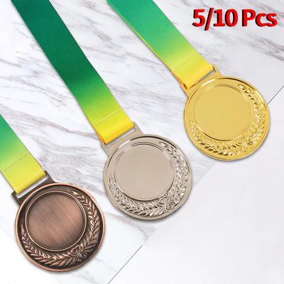 5/10 шт. 6,5 см золотая/серебряная/бронзовая медаль наградные медали спортивные награды классовые награды за марафон игры в мяч сувениры подарки детские игрушки