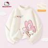 Hello Kitty Girls' Fleece-Lined Base Layer Shirt, Children's Long-Sleeve T-Shirt, Thermal Top in Pink, Stylish Inner Wear
