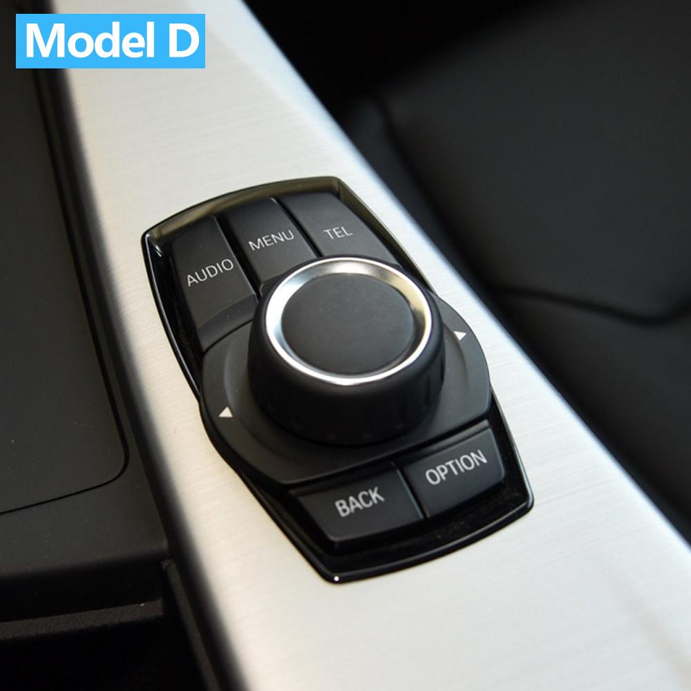 Car Central Console CIC Multi-Media Control Button Cover For BMW 1 2 3 4 5 6 7 X3 X4 X5 X6 Series F30 F31 F10 F11 F06 F25