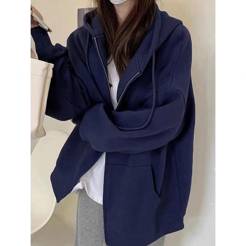 Женская толстовка с капюшоном из плотной не скатывающейся ткани на бархатной подкладке — свободная, повседневная, облегающая, миниатюрная, куртка-кардиган на молнии