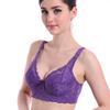 Plus Size Thin Cotton Cups with or Without Underwires Gathered Bra Sexy Lace Bra Women's Bra with Breast Tucks Comfortable