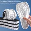 1 Pair Breathable Sports Insoles U-Heel Arch Support Orthopedic Inserts Soft Running Shoe Sole Shock Absorption Foot Pads