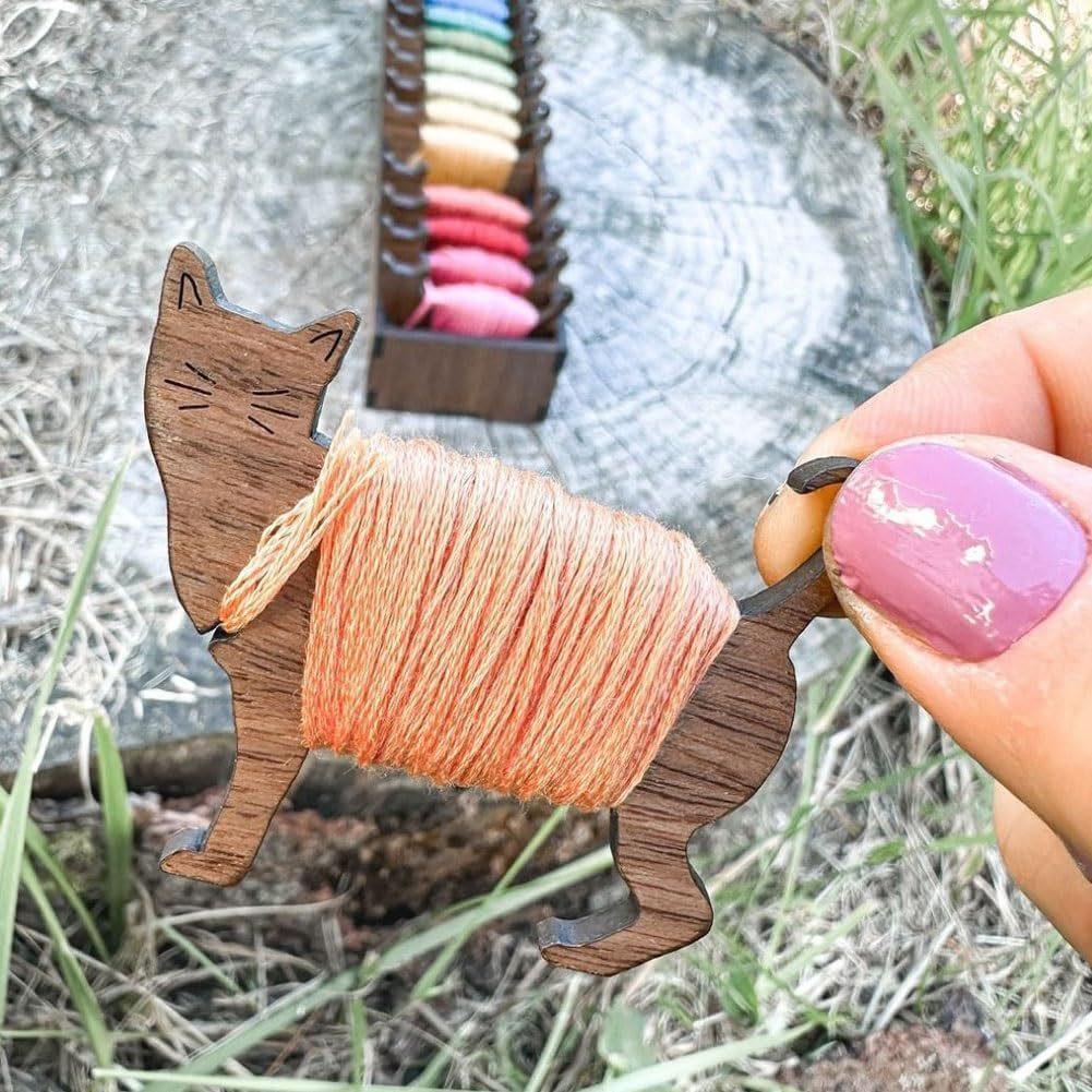 Деревянный набор бобин для животных, катушка в виде овцы, ящик для животных, доска в форме мебели, украшения, поделки, маленькие украшения, деревянная собака, кролик, кошка