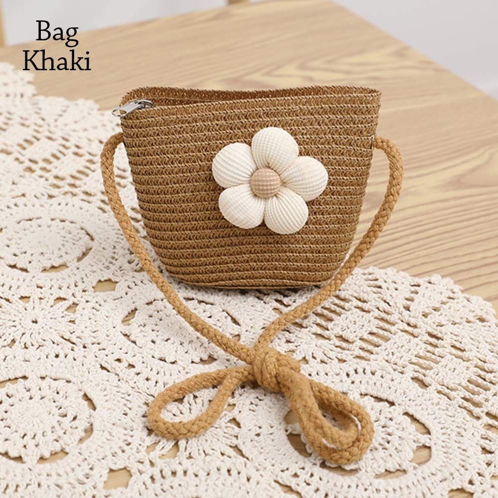 Big Brim Kids Straw Cap Bag Breathable Beach Cap Holiday Sun Hat  Baby